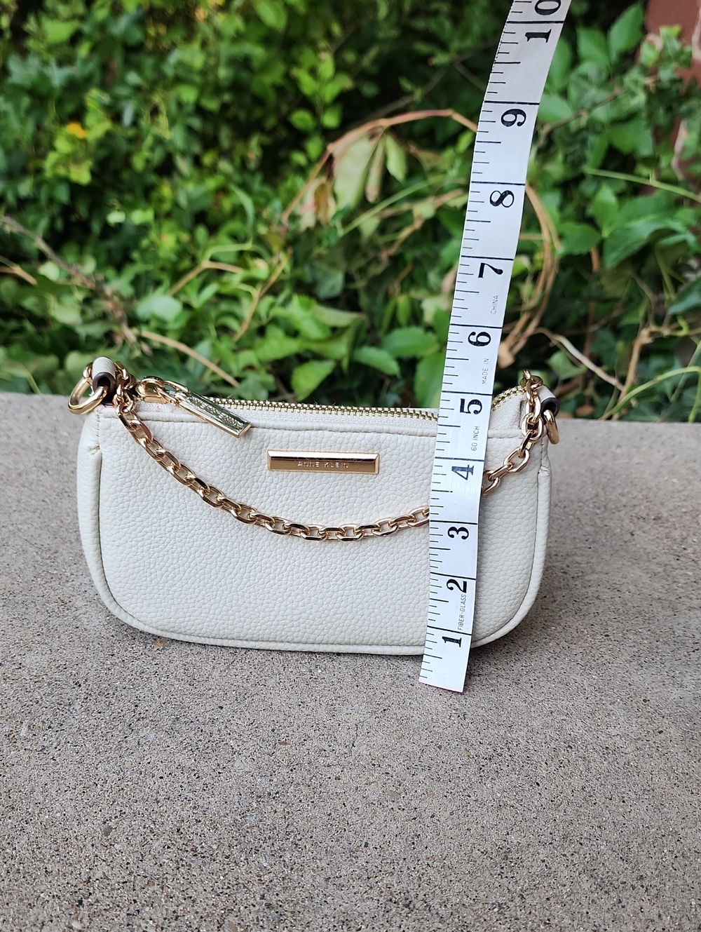 Anne Klein Pebbled Mini Shoulder Bag with Gold Chain - Picture 3 of 16